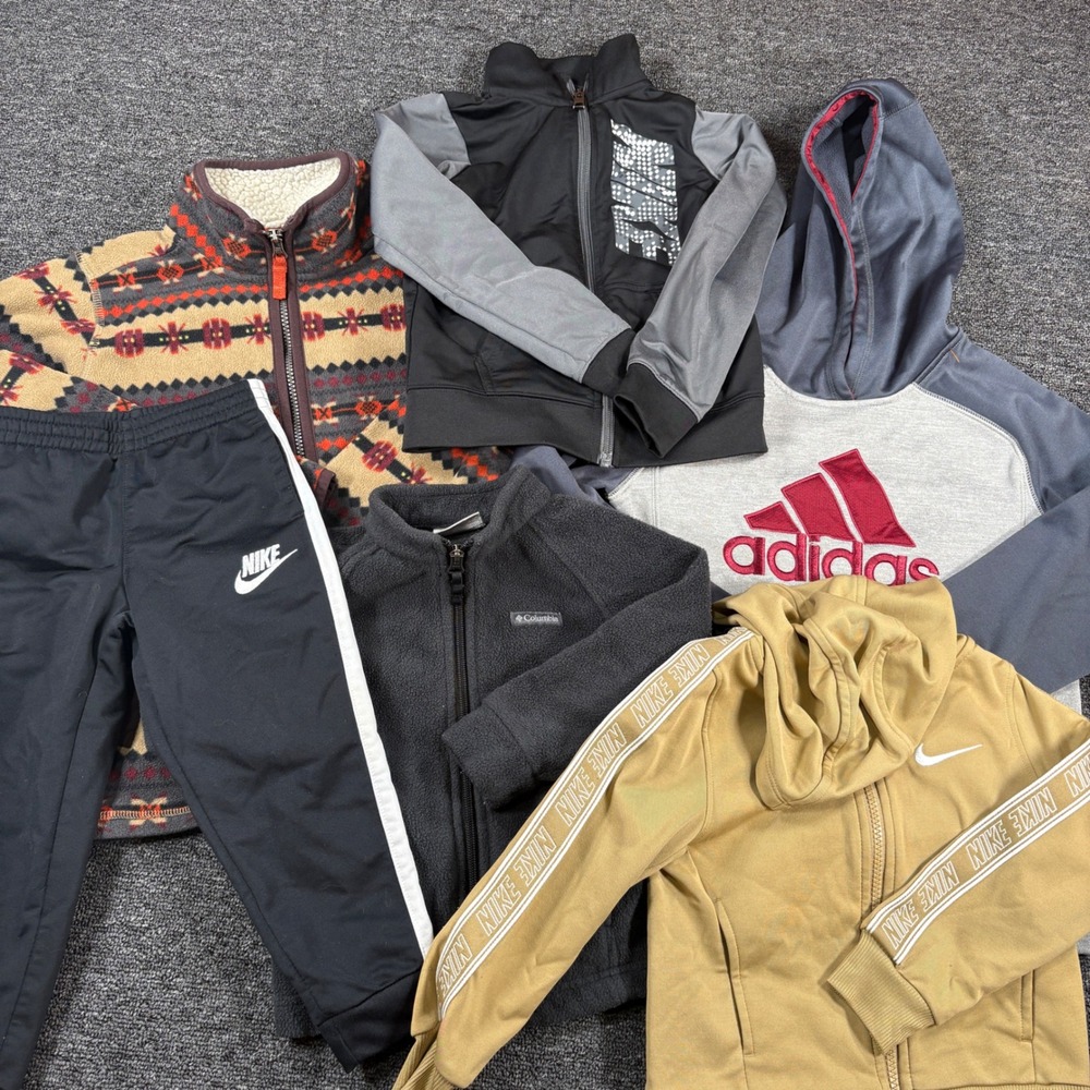 Kids Clothing Lot (6) Nike Carters Jacket Hoodie Pants Bundle Adidas